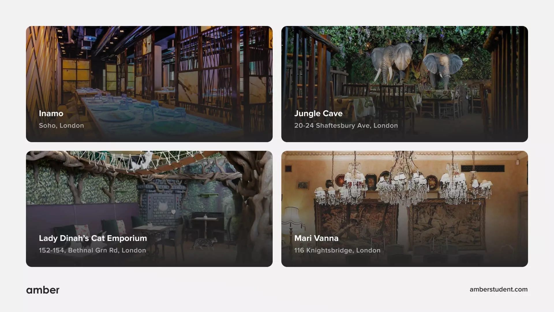 20 Unique & Quirky Restaurants in London Amber Amber